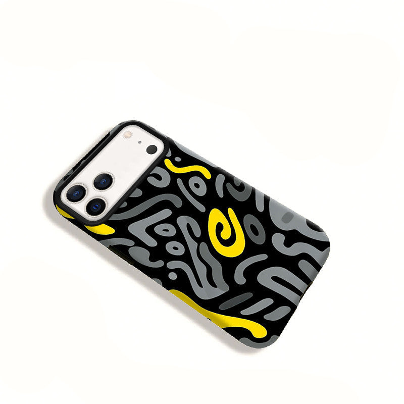 Irregular Gray-Black iPhone Case