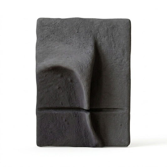 3D Textured Relief Wall Panel – Charcoal Matte
