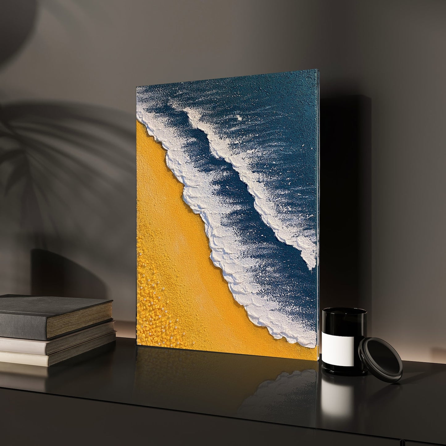Ocean Wave Canvas Painting – Oil & Acrylic Palette Knife